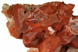 Sparkly, Red Quartz Crystal Cluster - Morocco #173911-3